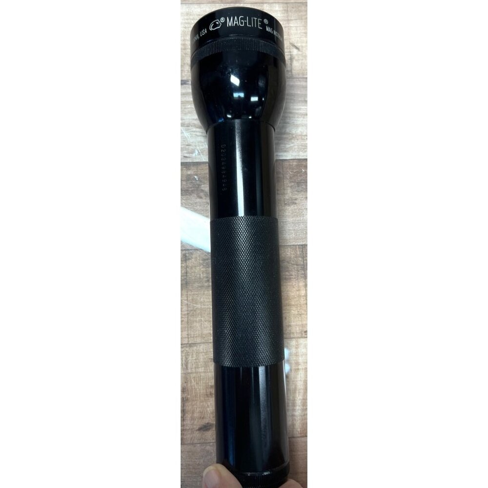 Mag-Lite Flashlight Black 10" Vintage, Rare Not LED